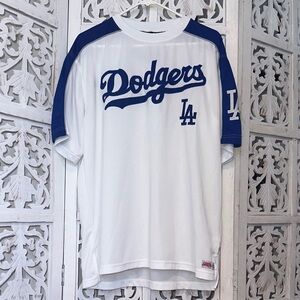 Stitches White & Royal Blue Dodgers Jersey